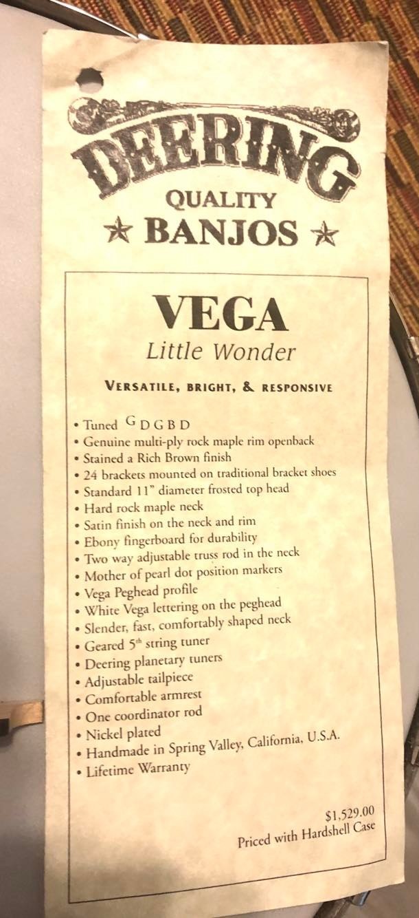 Vega Little Wonder Tag